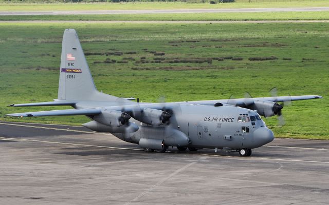 Lockheed C-130 Hercules (92-3284) - "rch609" usaf flying vikings c-130h 92-3284 arriving in shannon 8/5/18.