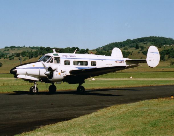 Beechcraft 18 (VH-ATX) - Beech - 18 at Lismore