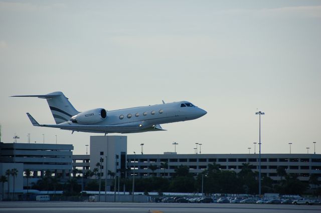 Gulfstream Aerospace Gulfstream IV (N235KK) - DEPARTING KPBI FOR LFMN