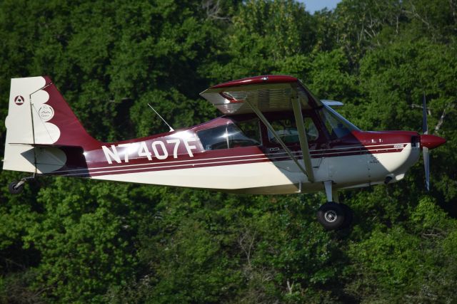 CHAMPION Sky-Trac (N7407F) - 4/26/2019: Private American Champion Aircraft 7GCA performing touch and goes at West Houston Airport.