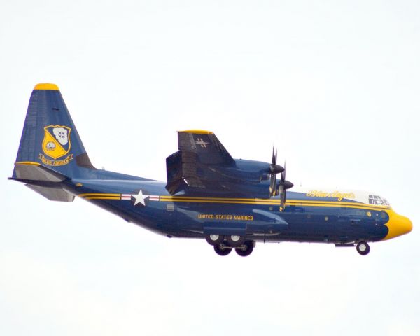 Lockheed C-130 Hercules (17-0000) - Marine Bravo Alpha 10 US Navy Blue Angels C-130J know as Fat Albert lands in Boston with a  mechanical problem 