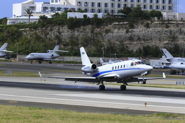 IAI Gulfstream G100 (N444WC) - N444WC landing at TNCM St Maarten