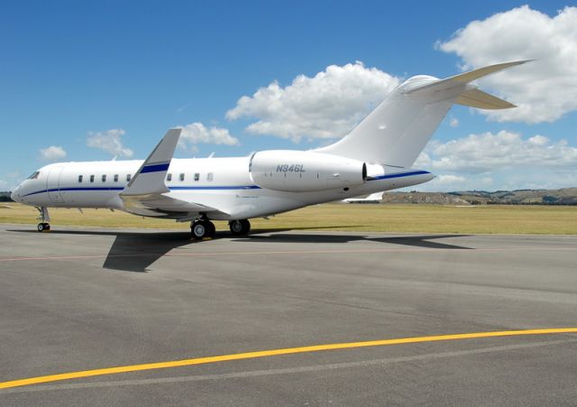 Bombardier Global 5000 (N346L) - On the apron at Napier Hawke's Bay NZ