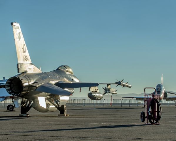 Lockheed F-16 Fighting Falcon — - Early morning at the Reno air races.