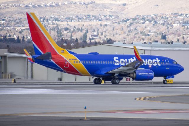 Boeing 737-700 (N483WN) - SWA6938 - RNO to LAS - 25 Nov, 2020