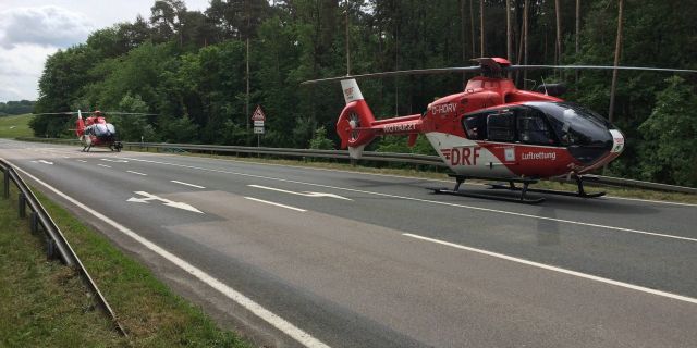 Eurocopter EC-635 (D-HDRV) - EC-135 + EC-H145 , accident, country road at D-Nürnberg( DRF )