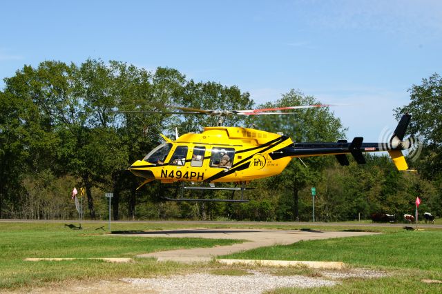 Bell 407 (N494PH) - Flynn, TX VFD Helipad