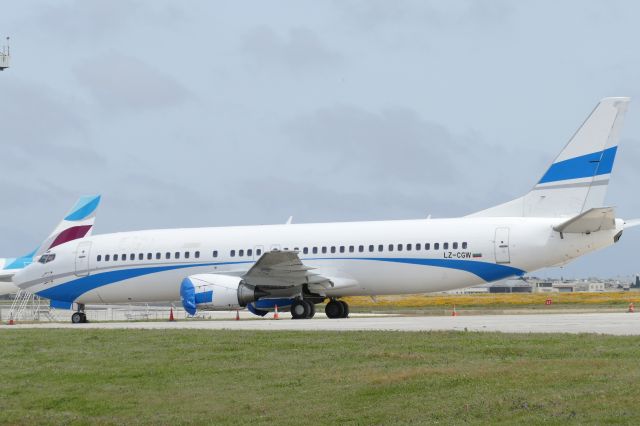 BOEING 737-400 (LZ-CGW) - Seen on Apron4 in Enter Air C/S but opt Cargoair flt 