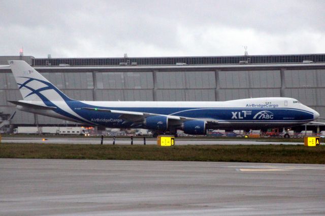 BOEING 747-8 (VP-BJS) - Landing on rwy 27L on 15-Feb-20 operating flight ABW693 from UUEE.