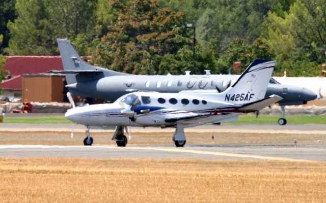 Cessna Conquest 1 (N425AF) - KRDD - 1981 Cessna 425 C/N 425-0041 departing Redding,CA 8/13/2014.