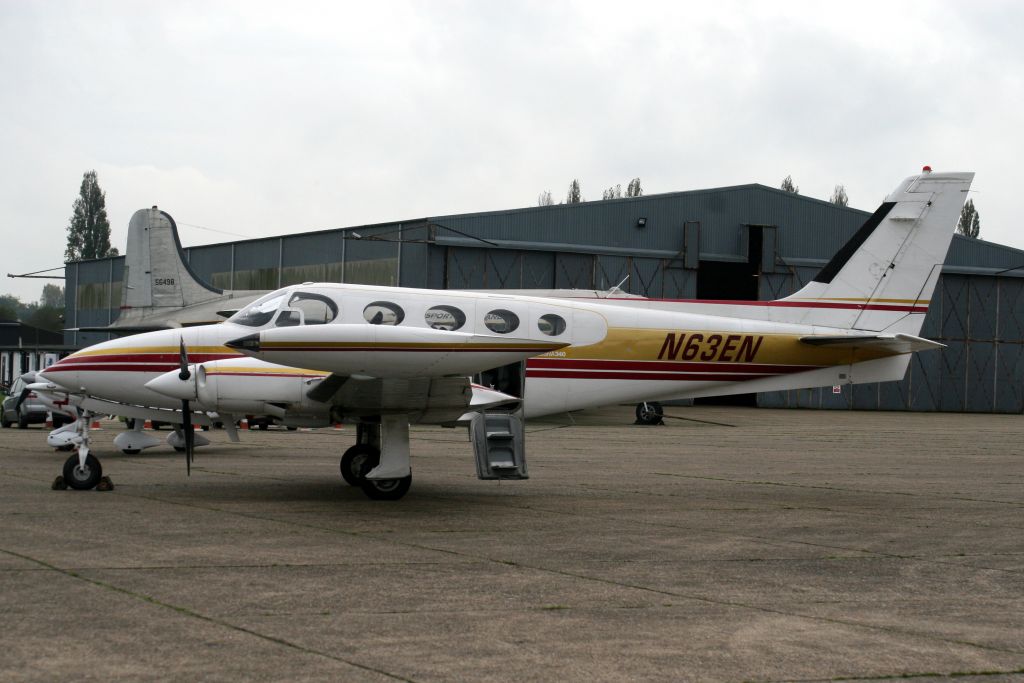 Cessna 340 (N63EN) - 15-Oct-14.