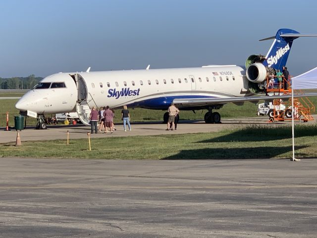 Canadair Regional Jet CRJ-700 (N768SK) - South Bend International Airport Aviation Education Day - Aug. 27th 2022