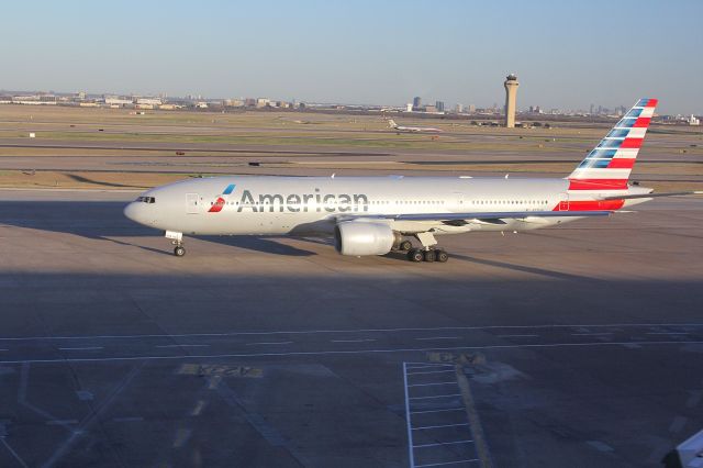 Boeing 777-200 (N771AN) - American B777 on the ramp at KDFW