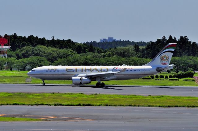 Airbus A330-200 (A6-EYP) - Reversing