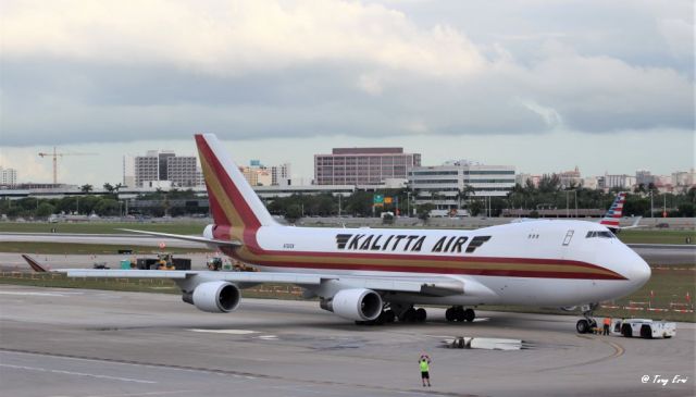 Boeing 747-400 (N782CK) - This time the light conditions were a lot better that the last time we saw this big bird. 05/14/18 