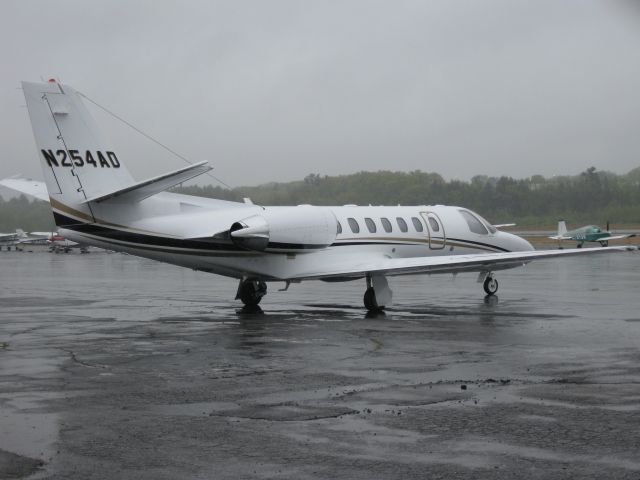 Cessna Citation V (N254AD) - Fitchburgs last flight of April 2012. Arrived last night at 9:00 P.M. from Springfield, MA (KCEF).