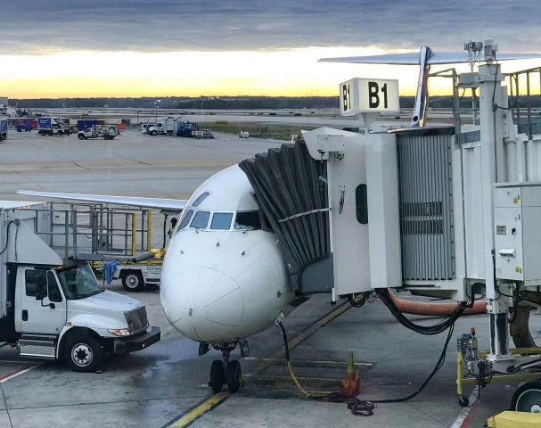 McDonnell Douglas MD-88 (N903DE) - Taken 2/8/20.  Getting ready for our flight to PHL.