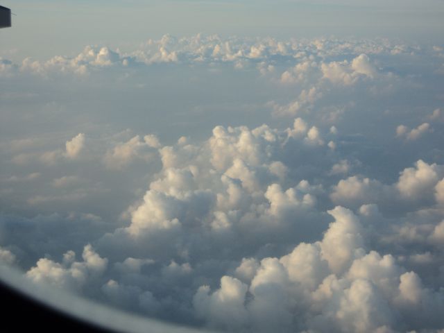 Airbus A330-300 — - Over the Atlantic Ocean