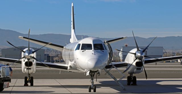 Saab 2000 (N508FR) - Being prepped for departure to San Jose (KSJC),