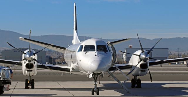 Saab 2000 (N508FR) - Being prepped for departure to San Jose (KSJC),