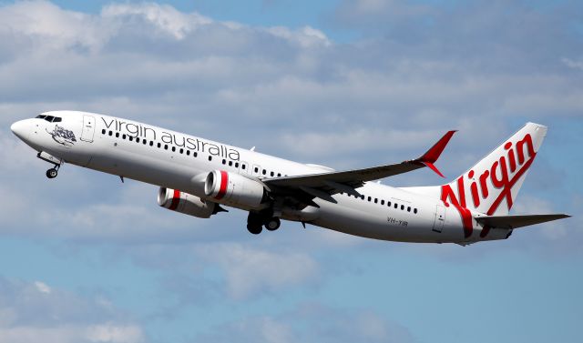 Boeing 737-800 (VH-YIR) - Climbing from Rwy 34L