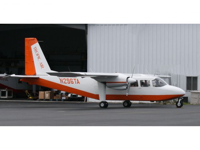 N296TA — - The Islander is a great workhorse with STOL capabilities.