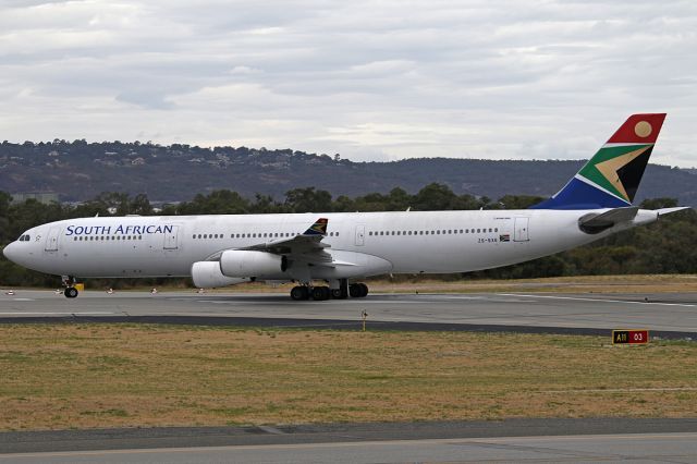 Airbus A340-300 (ZS-SXE) - on 14 March 2020