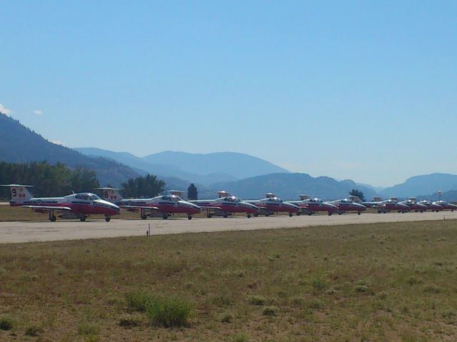 SNOWBIRDS — - Penticton BC Canada. CF Snowbirds Aug 2013 CYYF