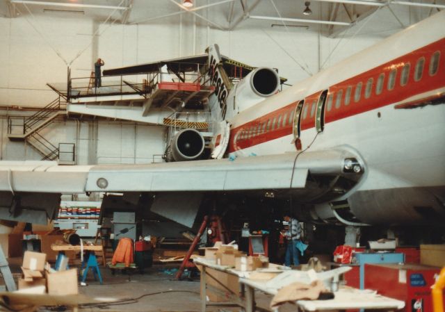 BOEING 727-200 — - WAL B727 In Maintenance Hanger LAX  1978 or 79