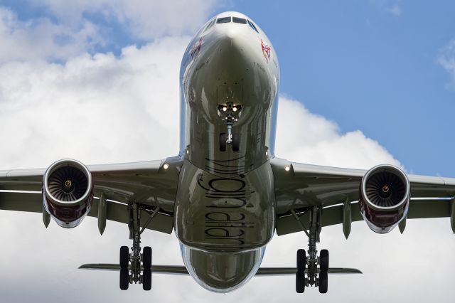 Airbus A330-300 — - Virgin A333, on short finals to LHR.