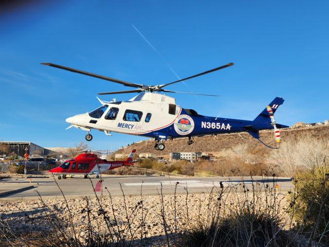 SABCA A-109 (N365AA) - Photo at St George hospital. 