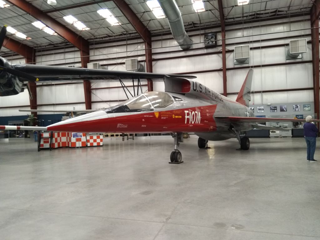 — — - A North American F-107A at the Pima Air and Space Museum, Tucson, AZ.