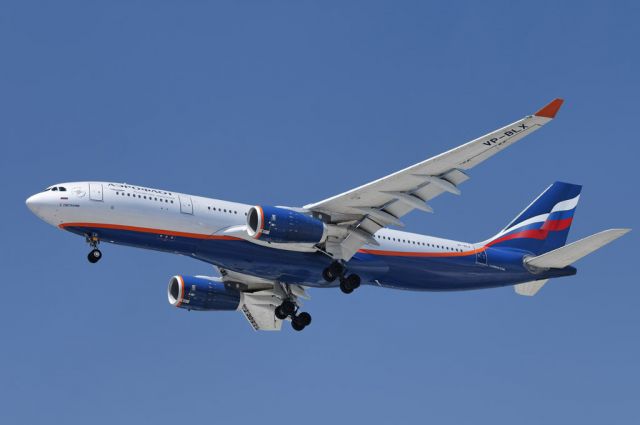 VP-BLX — - An Aeroflot Airbus A330-243 on final approach to the Los Angeles International Airport, LAX, Westchester, Los Angeles, California