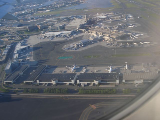 EMBRAER 195 — - VIEW OF BOSTON LOGAN FROM INITIAL ROLLOUT