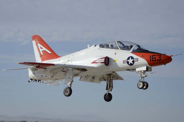 16-5605 — - McDonnell-Douglas T-45C Goshawk BuNo 165605 #163 of VT-9 Tigers at NAF el Centro on February 19, 2015.