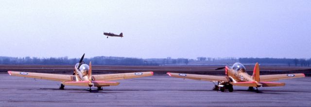 OGMA DHC-1 Chipmunk — - April 1963, De Havilland DHC-1 Chipmunks on the flight line at RCAF Centralia, Ontario.