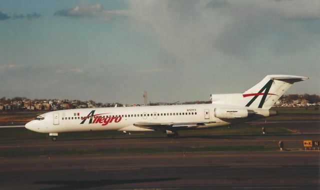 BOEING 727-200 (N727FV) - From April 2000 - one of the many charters that used to operate out of Logan in the late 1990s and early 2000s. 