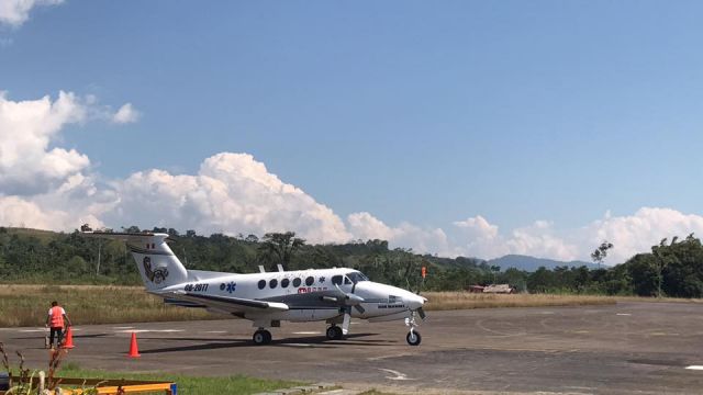 Beechcraft Super King Air 200 (OB-2077) - Una nave que paso a mejor vida - Aeropuerto de Atalaya - Perú