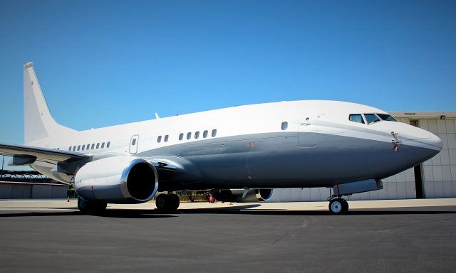 Boeing 737-700 (N1TS) - Very close up shot of a BBJ, N1TS. This is the closest photo of this BBJ on the FlightAware gallery. It was such a sleek plane!