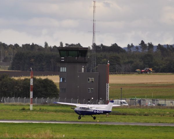 Cessna Skyhawk (G-BCYR) - Private Cessna F172M Skyhawk G-BCYR landing at Inverness Airport.br /On 9 October 2013 the pilot became ill in flight leaving the inexperienced passenger to land the aircraft in failing light. The pilot later died in hospital.