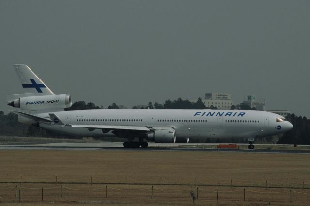 Boeing MD-11 (OH-LGC) - Departure at Narita Intl Airport Rwy16R on 1998/03/29