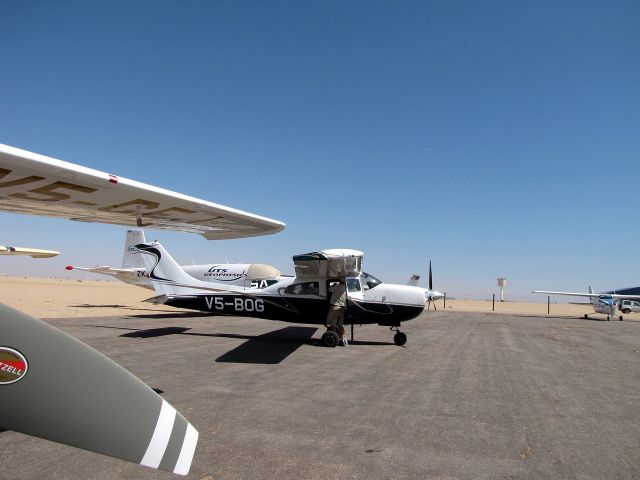 Cessna Centurion (V5-BOG) - At Swakopmund airport, Namibia