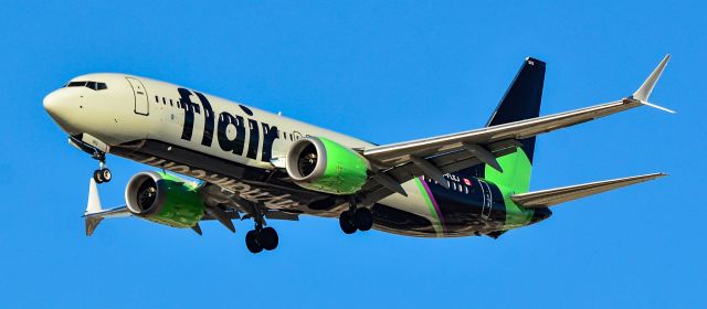 Boeing 737 MAX 8 (C-FLEJ) - C-FLEJ Flair Airlines Boeing 737-8 MAX s/n 7694 - Las Vegas - Harry Reid International Airport KLASbr /USA - Nevada March 11, 2022br /Photo: Tomás Del Coro