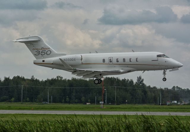 Canadair Challenger 350 (N350DX) - In transit to CYHU from Europe. 10-08-2020