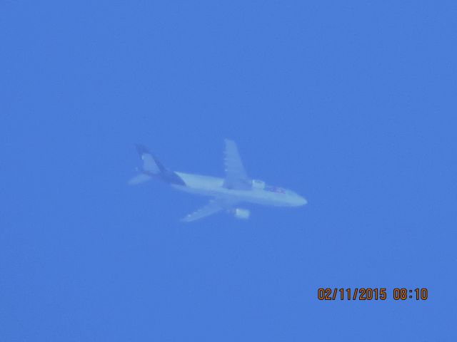 Airbus A300F4-600 (N675FE) - FedEx flight 1585 from MEM to PDX over Southeastern Kansas at 34,000 feet.