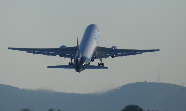 BOEING 767-300 (N359AZ) - Shortly after departure is this 1988 Prime Air Boeing 767-323ER in the Autumn of 2020.