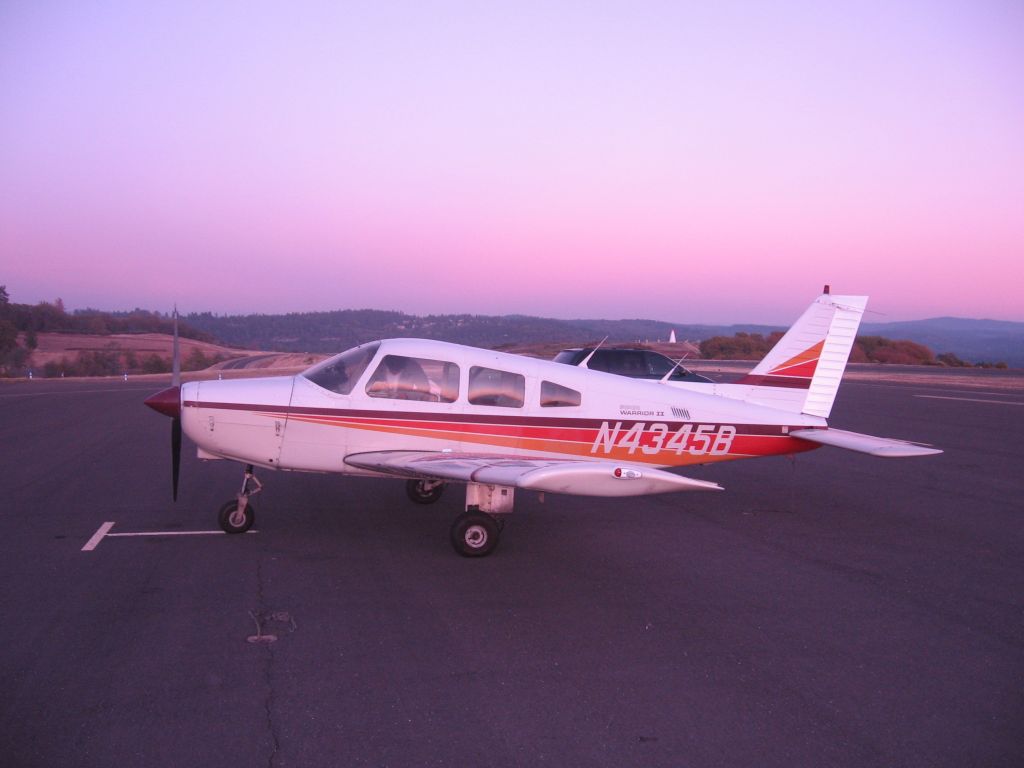 Piper Cherokee (N4345B) - at Placerville(KPVF) Airport