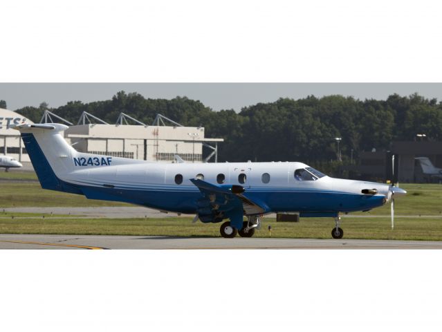 Pilatus PC-12 (N243AF) - Plane Sense on its way.