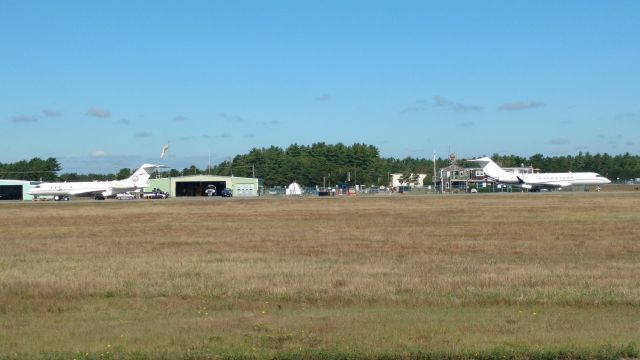 Bombardier Global Express — - 2 Global Express at Plymouth