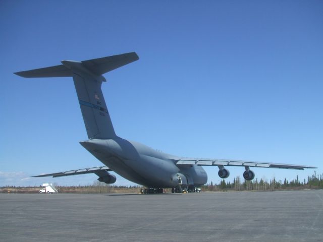 Lockheed C-5 Galaxy (AMC) - Was parked on south ramp at Goose Airport NL.